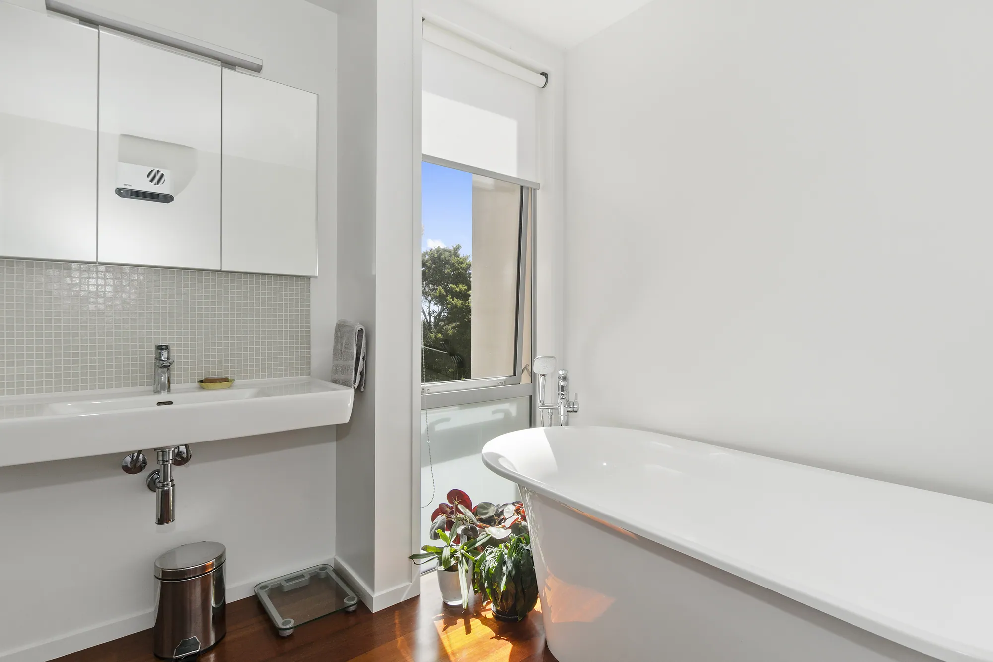Bathroom with a freestanding bath